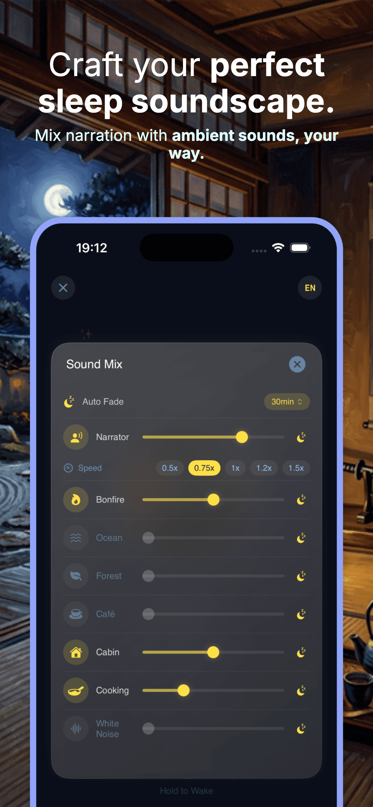 Sound mix controls